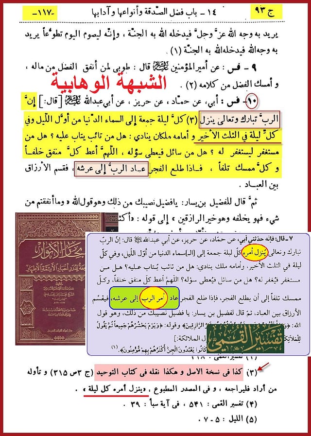الشبهة الوهابية - بحار الأنوار