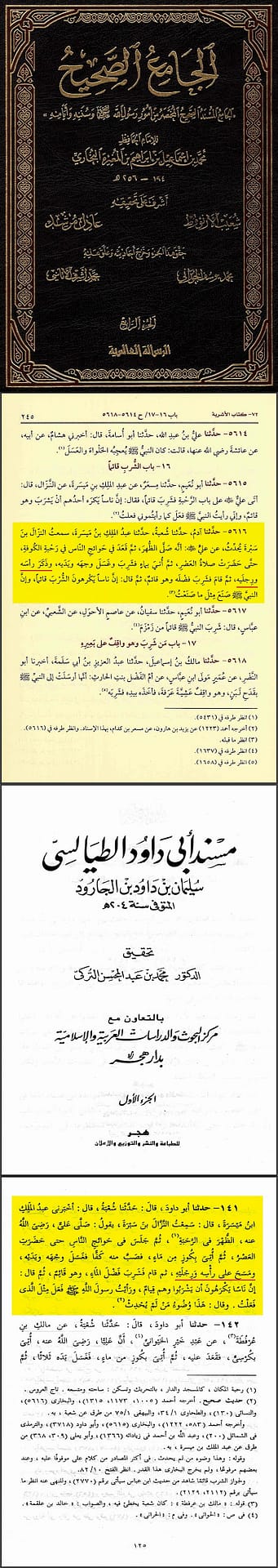 تدليس البخاري للوضوء