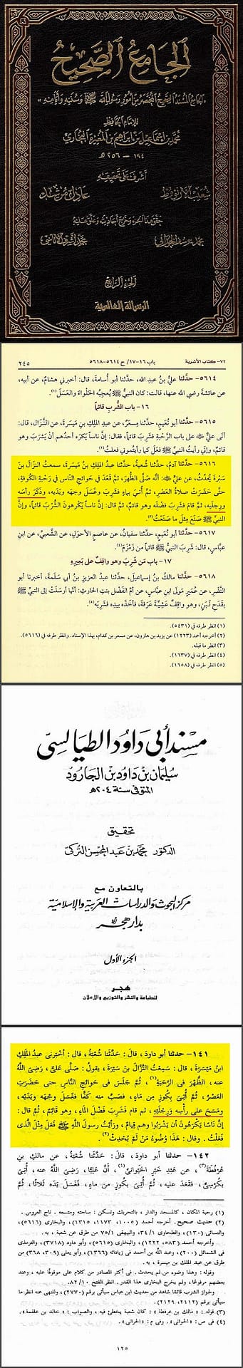 تدليس البخاري للوضوء